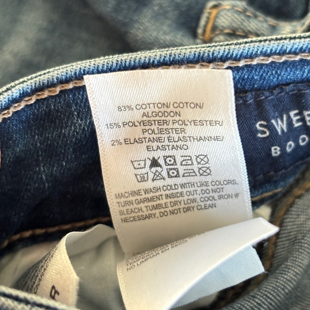 Lucky Brand Sweet Boot Jeans Womens 6/28R 5-Pocket Whisker Western Stretch Denim - Picture 5 of 16